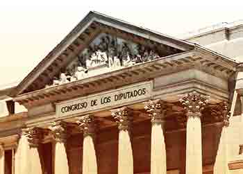 Edificio del Congreso de los Diputados en España